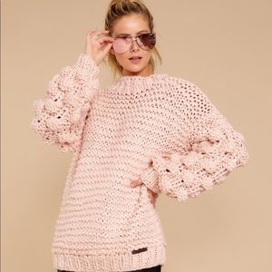 Always this way pink sweater